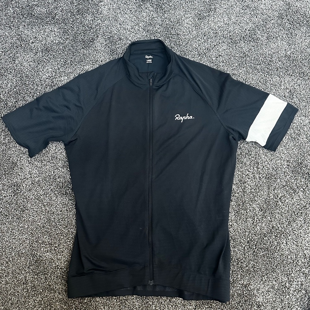 Rapha MEN'S CORE LIGHTWEIGHT JERSEY IN BLACK - LARGE